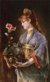 Portrait einer Frau Dame belgische Maler Alfred Stevens